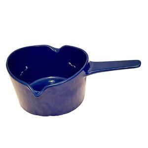 MCM Copco Blue Sauce Pan Enamel over Cast Iron